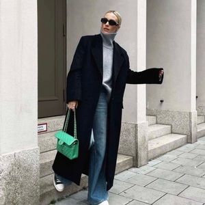 Cashmere oversized maxi coat